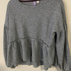 Grey babydoll top